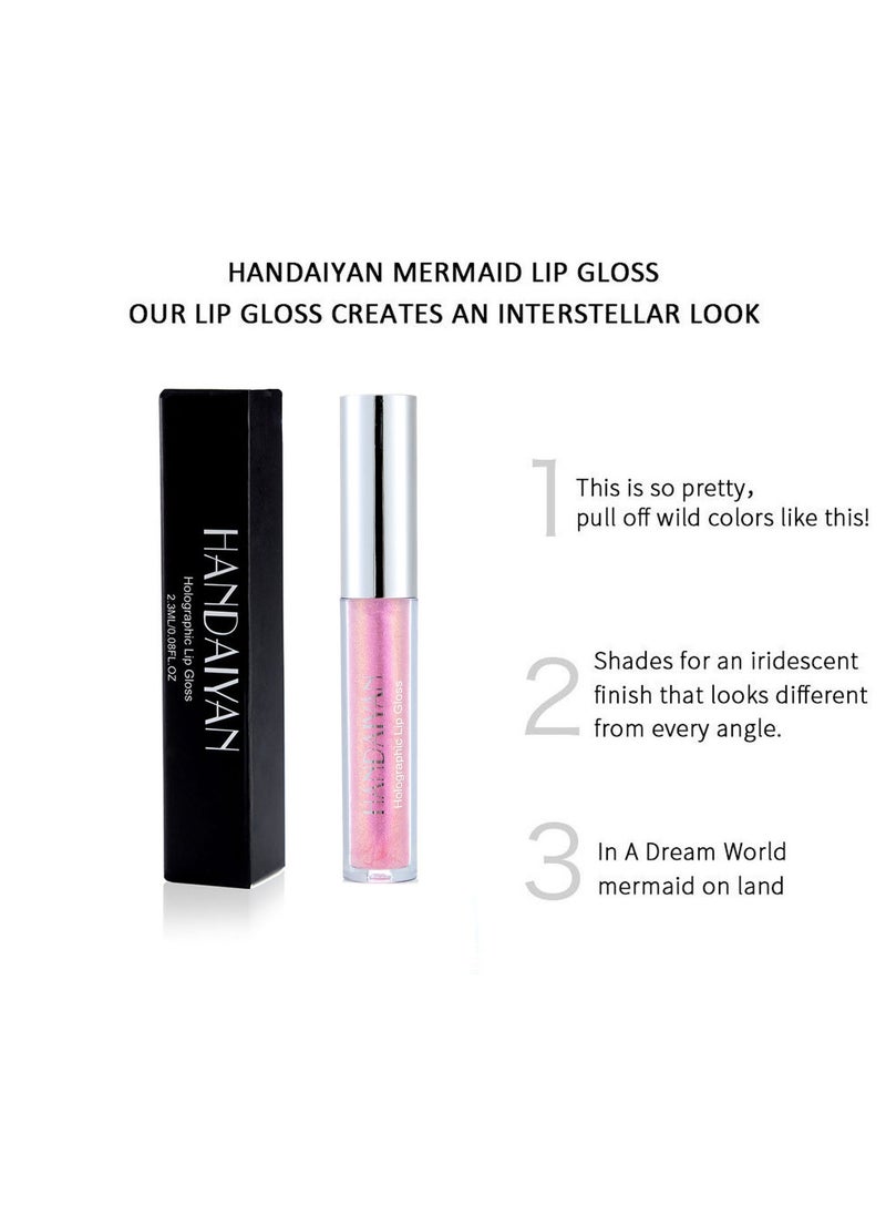 Handaiyan Lip Gloss Plumper Hyaluronic Acid High Shine Super Shine Non-Sticky Color Lips Stain Oil Liquid Lipstick Glaze Glitter Lifter Long Lasting Waterproof Moisturizing for Women Girls  - Image 5