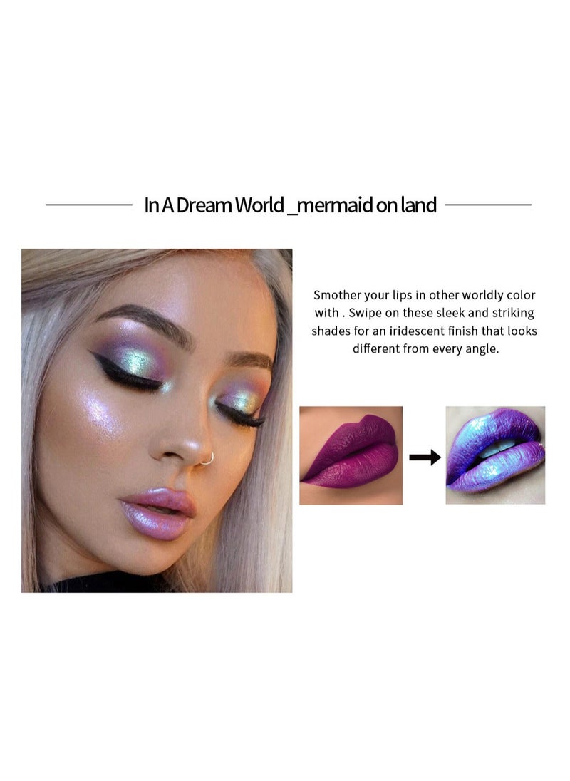 Handaiyan Lip Gloss Plumper Hyaluronic Acid High Shine Super Shine Non-Sticky Color Lips Stain Oil Liquid Lipstick Glaze Glitter Lifter Long Lasting Waterproof Moisturizing for Women Girls  - Image 4