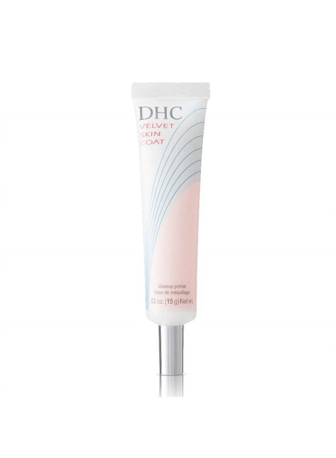 DHC Velvet Skin Coat, Mattifying Makeup Primer, Powder-Gel Formula, Minimizes look of pores, fine lines, and Imperfections, All skin types, Fragrance and Colorant Free, 0.52 oz. Net wt