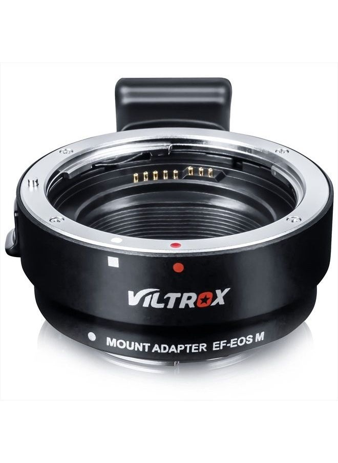 VILTROX محول التركيز التلقائي لعدسة EF-EOS M، متوافق مع عدسة Canon EF/EF-S لكاميرا Canon EOS M (حامل EF-M) بدون مرآة، هيكل كاميرا EOS M100 M50 M3 M10 M6 M5  - Image 1