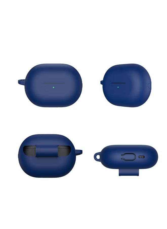 Silicone Cover Case for Huawei FreeBuds Pro 4 / Pro 3, Protective Case Cover with Carabiner - Image 2