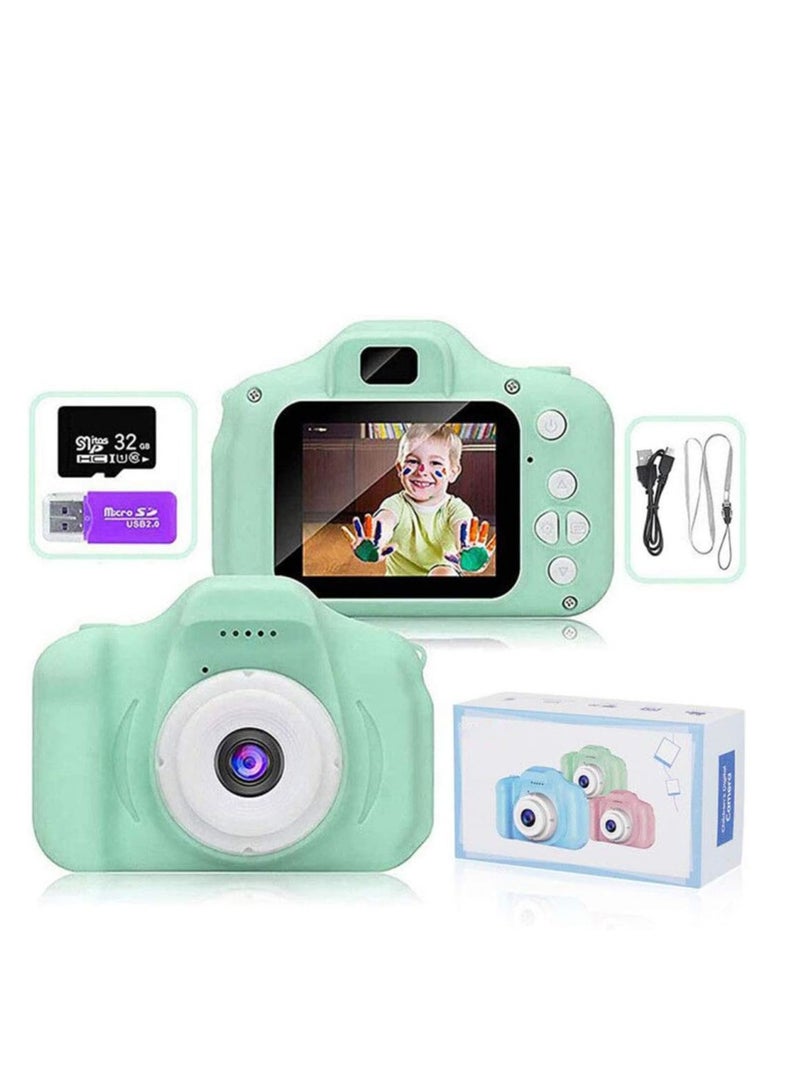 Generic Kids Toy Digital Camera with [ 32 GB Memory Card and Card Reader ] Gifts for Child Boys Girls,Mini Rechargeable Children Shockproof Digital Camcorders  - Image 1