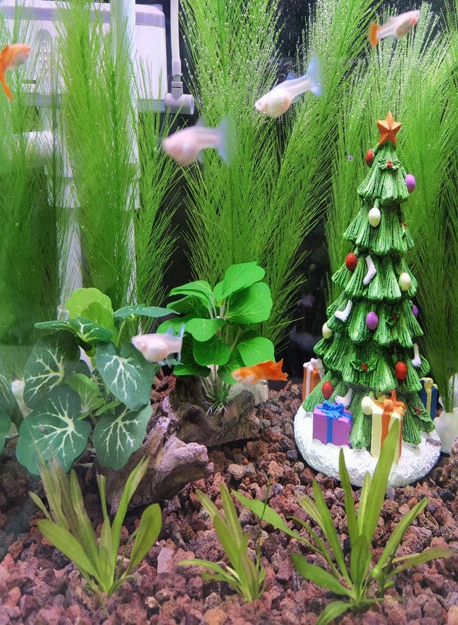 إم تو سي بريدج نباتات أحواض السمك البلاستيكية من M2cbridge، عشب مائي حريري ناعم، عشب مائي للزواحف، مناسب للتراريوم، يحاكي المناظر المائية وأحواض السمك (قطعتان، 8 بوصات). - Image 4