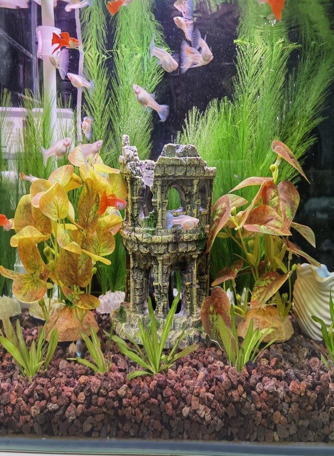 إم تو سي بريدج نباتات أحواض السمك البلاستيكية من M2cbridge، عشب مائي حريري ناعم، عشب مائي للزواحف، مناسب للتراريوم، يحاكي المناظر المائية وأحواض السمك (قطعتان، 8 بوصات). - Image 5