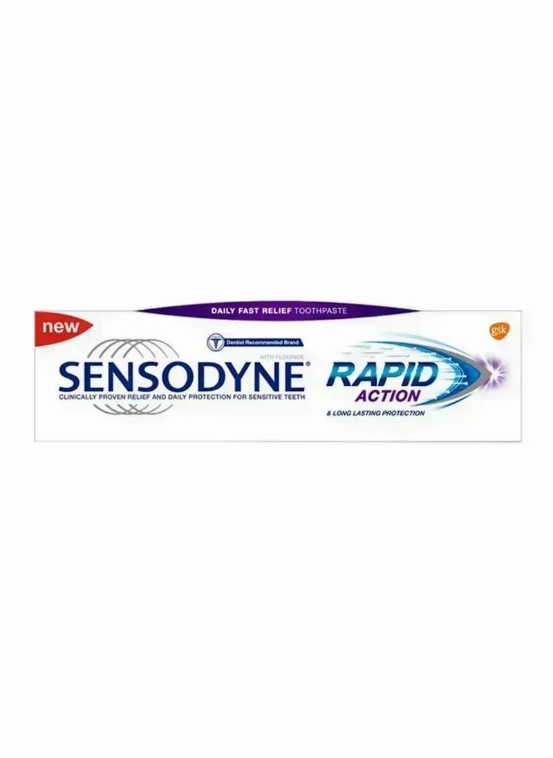 Sensodyne Rapid Action Toothpaste, 75ml 