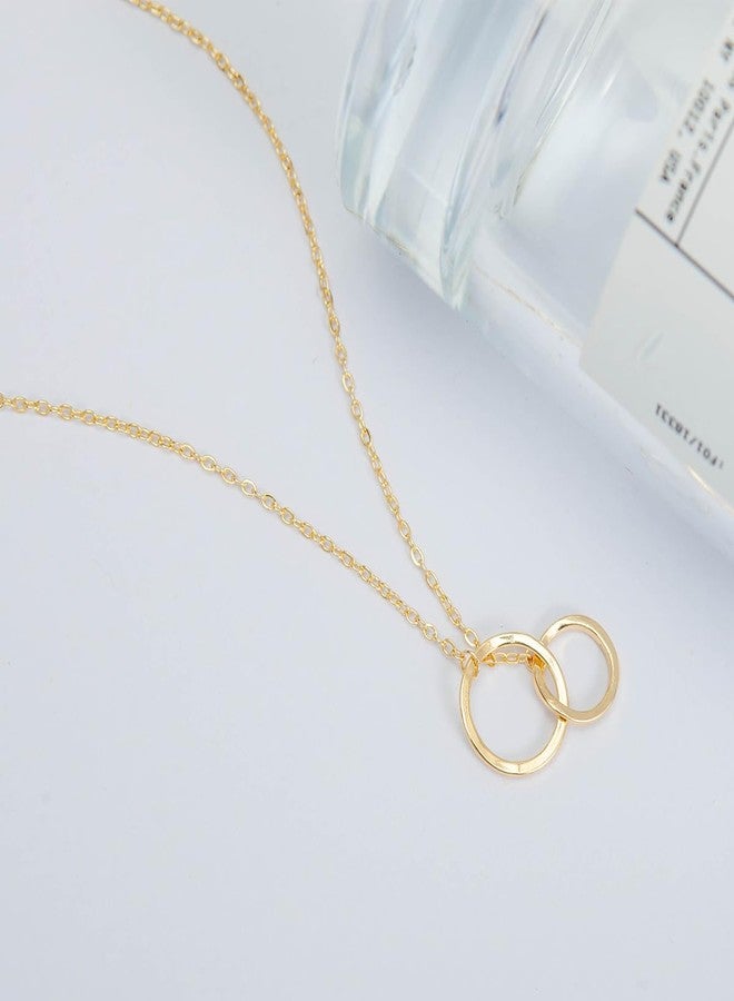 IPINK-13 Year Old Girl Gift Ideas Happy 13th Birthday Gifts For Girls Best Present For 13-year-old Girls Teenage Teen Girl Necklace Jewelry For Thirteen Year Old Girl (13th Linked Circles) - Image 2