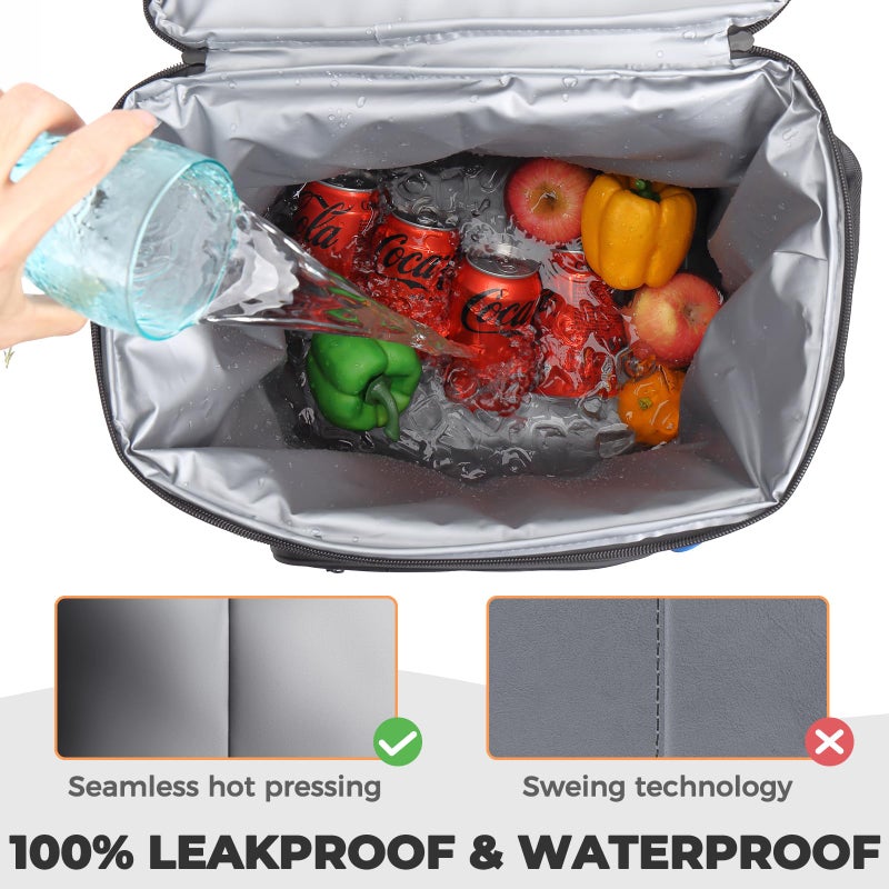 Heytrip Insulated Backpack Cooler 36 Cans, Portable Large Leakproof Waterproof Cooler Bag, 20 Hours Cold Retention for Lunch, Camping, Travel, Beach & Picnic - Image 4