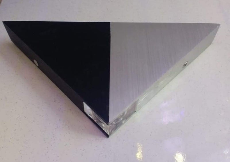 SINOMAN 5W RGB Wall Lamp, Silver Black, Triangular Shape - Image 3
