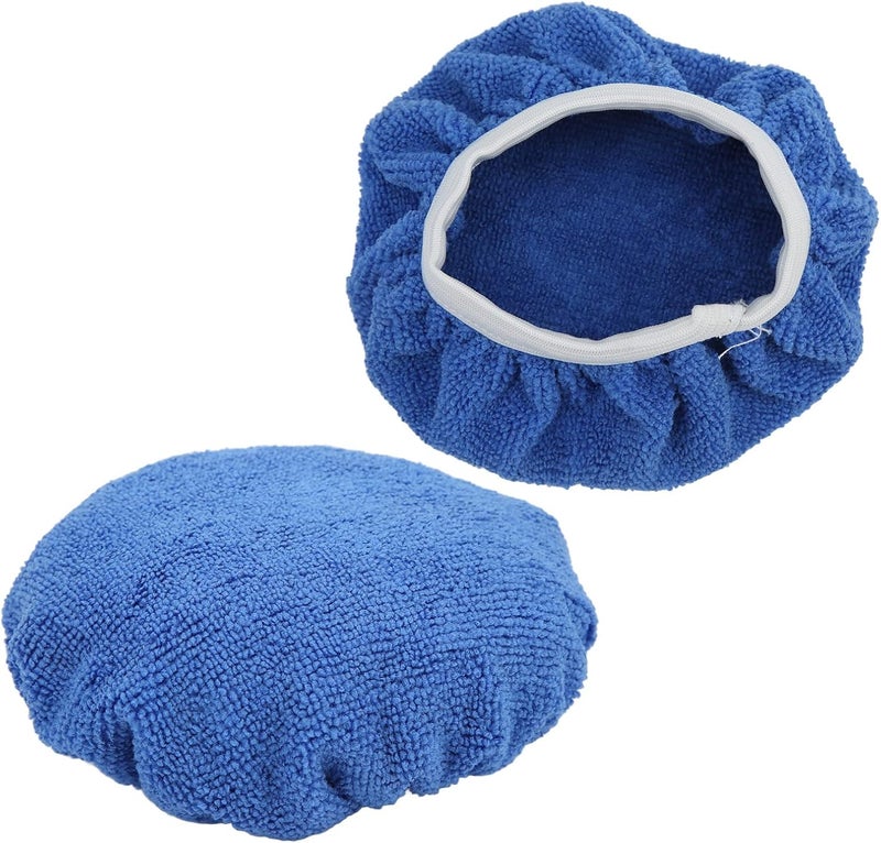 20 Pieces Microfiber Car Polishing Bonnet Pads, Waxing Buffing Cover for 5 to 6in Auto Polishers, Soft Fleece Material with Good Elasticity, Durable Polisher Pad for Furniture Auto - Image 5