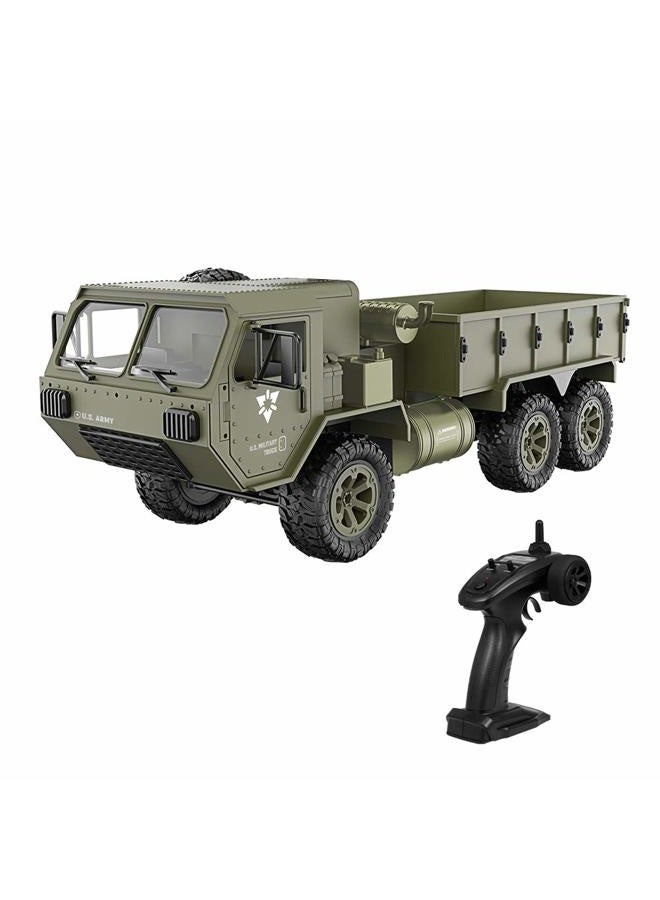 GoolRC شاحنة عسكرية RC، مقياس 1:12، سيارة تحكم عن بعد 6WD، سيارات الجيش بتردد 2.4GHz، شاحنة طرق وعرة لجميع التضاريس، هدية سيارة كهربائية للبالغين - Image 1