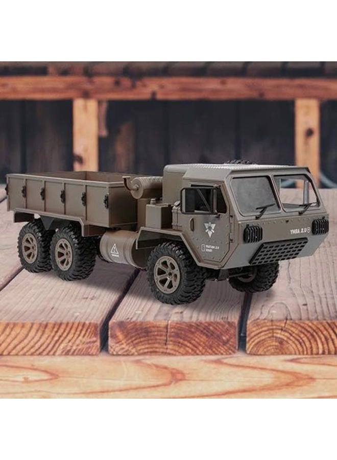 GoolRC شاحنة عسكرية RC، مقياس 1:12، سيارة تحكم عن بعد 6WD، سيارات الجيش بتردد 2.4GHz، شاحنة طرق وعرة لجميع التضاريس، هدية سيارة كهربائية للبالغين - Image 2