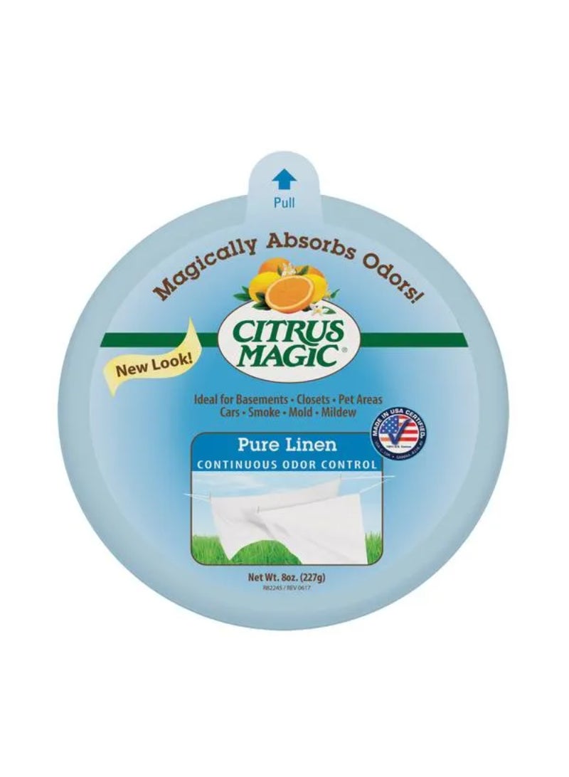 Citrus Magic Absorbs Odors Pure Linen Solid Air Freshener 8oz 616471671-6PK