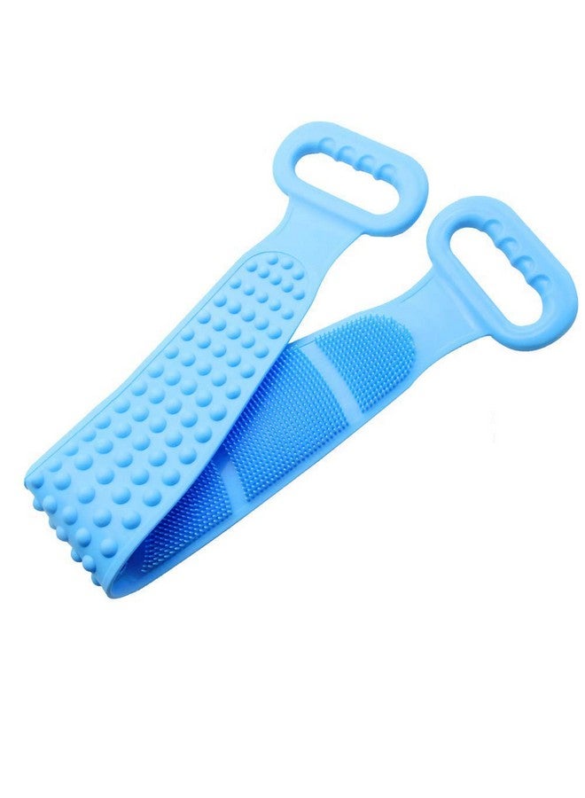 Gnanex Multipurpose Silicone Western Bathing Brush Washer for Dead Skin Removal Body Scrubber Belt - Image 1