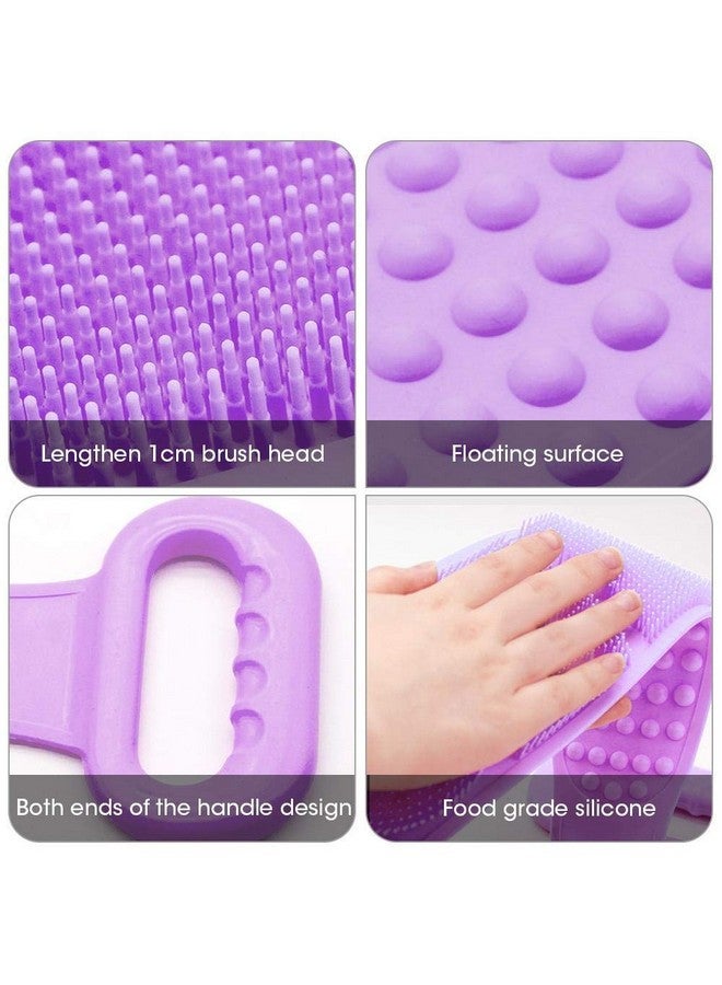 Gnanex Multipurpose Silicone Western Bathing Brush Washer for Dead Skin Removal Body Scrubber Belt - Image 2