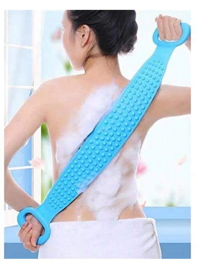 Gnanex Multipurpose Silicone Western Bathing Brush Washer for Dead Skin Removal Body Scrubber Belt - Image 4