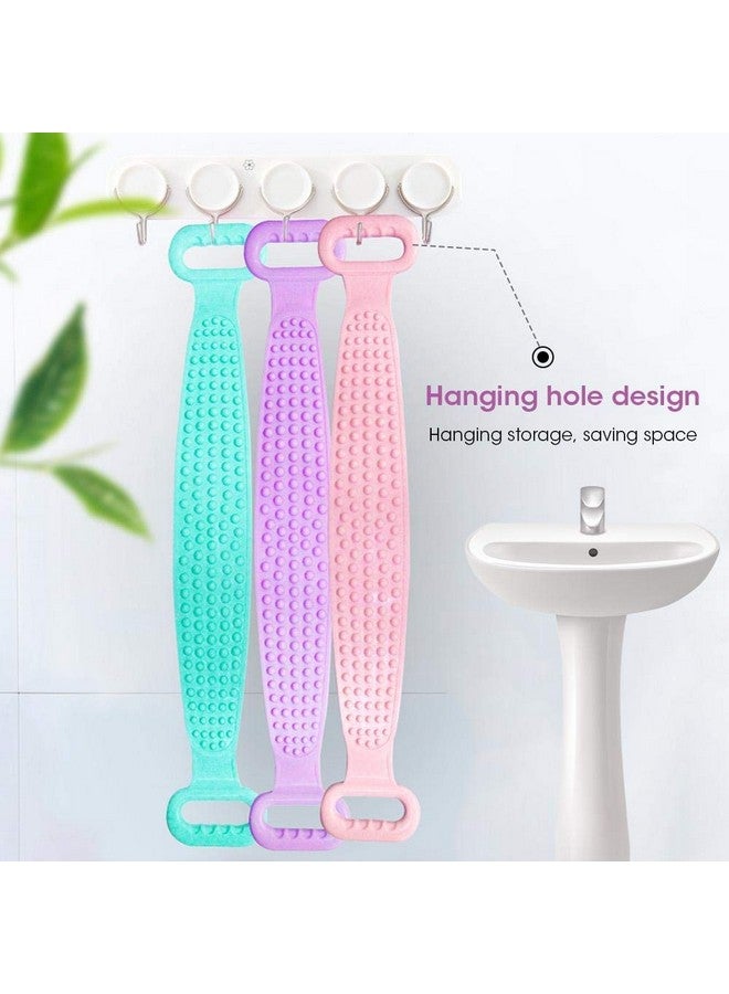 Gnanex Multipurpose Silicone Western Bathing Brush Washer for Dead Skin Removal Body Scrubber Belt - Image 5