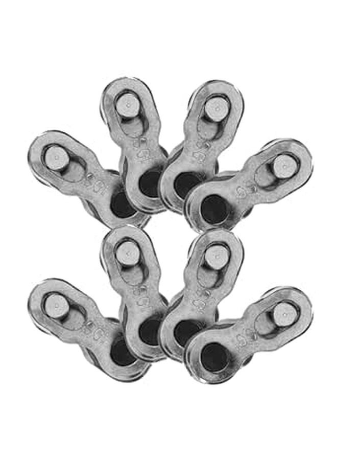 8 Pcs Alloy 10 Speed Bike Chain Connector Links for Mountain Road Bicycle Maintenance - Image 1