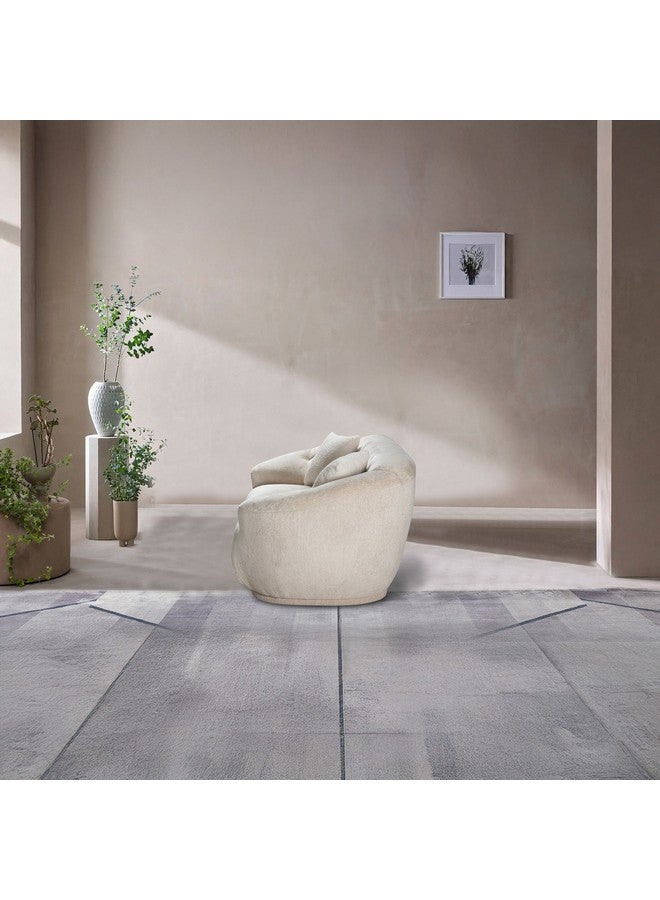 Home Box Houston 2-Seater Fabric Sofa with 2 Cushions 100 x 76 x 196 cm - Image 4