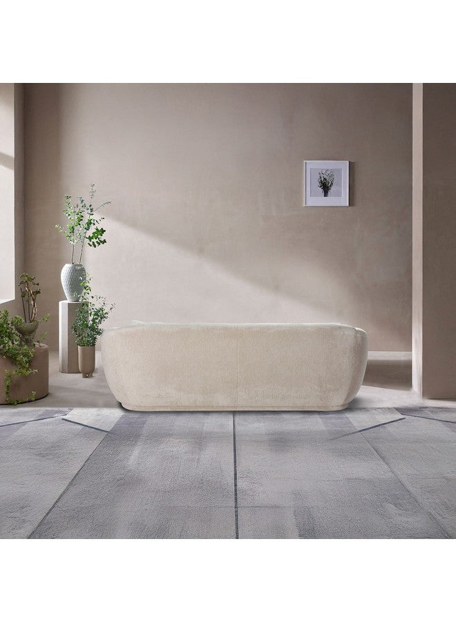 Home Box Houston 2-Seater Fabric Sofa with 2 Cushions 100 x 76 x 196 cm - Image 5