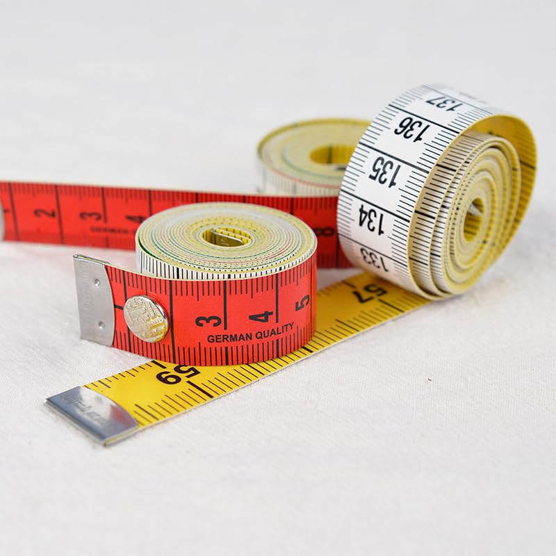 klarako 1.5m Quality Soft Tape Measure Tailor's Tape with Sklarakop Fasteners Body Measuring Ruler Needlework Sewing Tool Tailor Tape - Image 5
