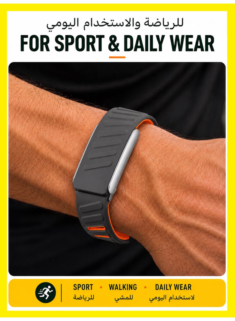 BASEMENT-1 Premium Soft-Touch Silicone Wristband for WHOOP 5.0 – Lightweight, Breathable & Adjustable, Sweatproof & Waterproof Fitness Tracker Band for Men & Women (Durable Comfort Design) - Image 3