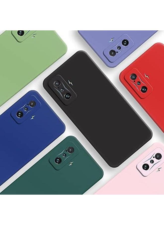 Soft Flexible Soft Matte Finish Tpu Soft Fur Lining Case Cover Compatible With Xiaomi Poco F4 GT Screen Size 6.67 Inch Black