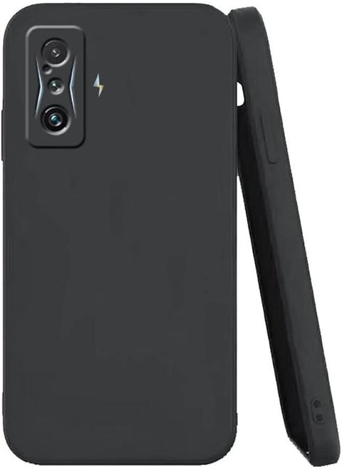 Soft Flexible Soft Matte Finish Tpu Soft Fur Lining Case Cover Compatible With Xiaomi Poco F4 GT Screen Size 6.67 Inch Black