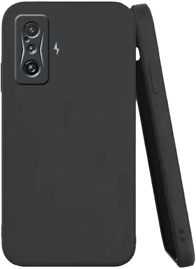 Soft Flexible Soft Matte Finish Tpu Soft Fur Lining Case Cover Compatible With Xiaomi Poco F4 GT Screen Size 6.67 Inch Black