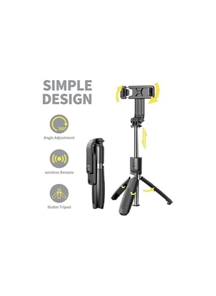 Raxoom Portable Selfie Stick Tripod with Detachable Wireless Remote, 3 in 1 Extendable Selfie Stick Phone Holder for iPhone 13/12/12 Pro/12 Pro Max/11/11 Pro/X/XR/XS/8/7/6S - Image 3