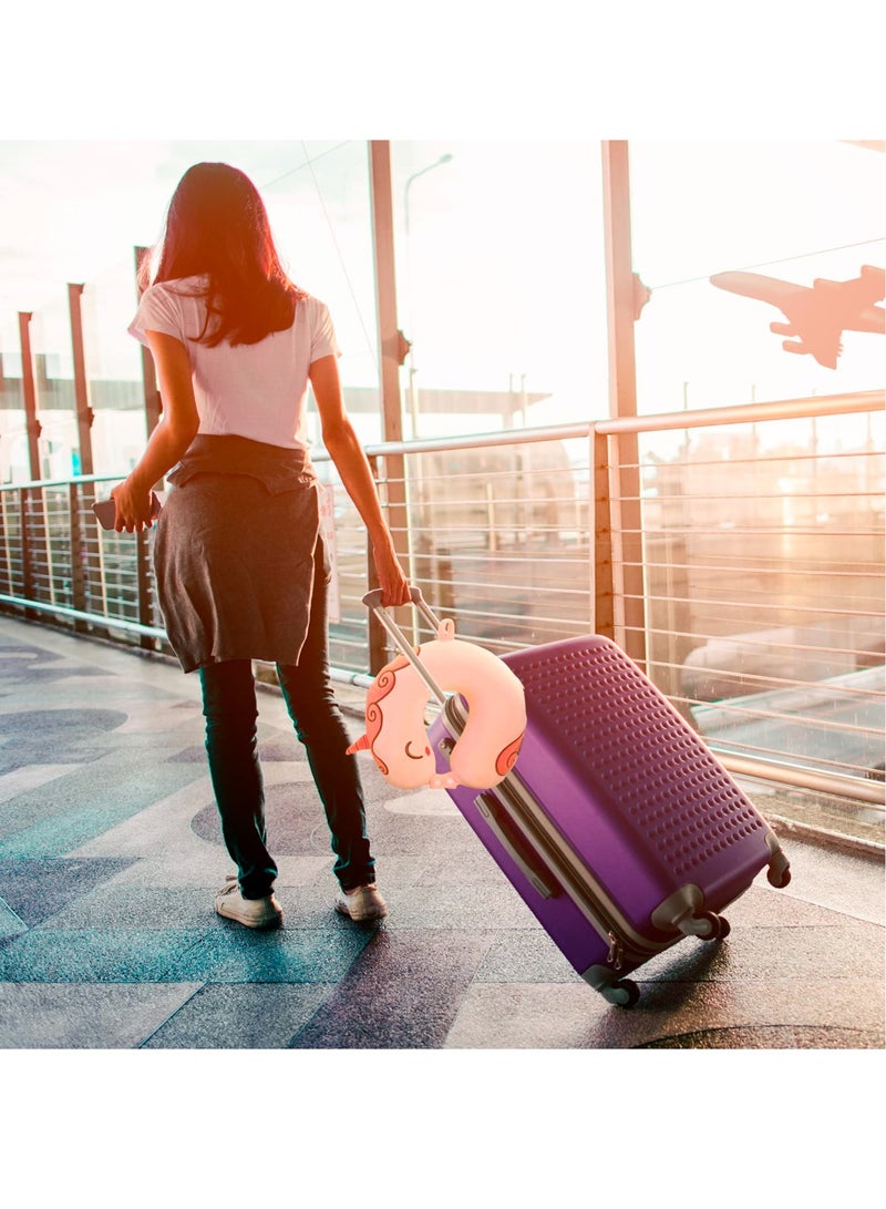 KASTWAVE Cartoon Travel Pillow, Comfortable Neck Pillow, Airplane Memory Foam Travel Pillow, Suitable for Airplane, Car, Train, Bus (Unicorns) - Image 5