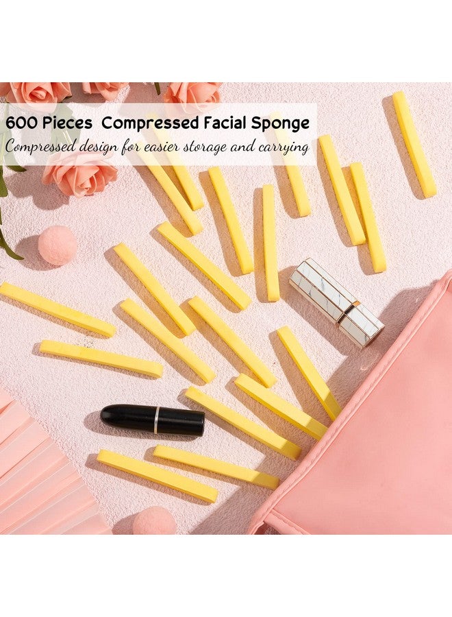 Foaincore 600 Pieces Compressed Facial Sponge Round Facial Sponge for Estheticians Face Sponges for Cleansing Face Wash Sponges Disposable Sponges for Women Spa Exfoliating Cleansing(Yellow) - Image 5