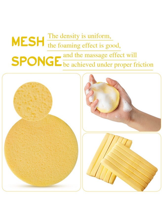 Foaincore 600 Pieces Compressed Facial Sponge Round Facial Sponge for Estheticians Face Sponges for Cleansing Face Wash Sponges Disposable Sponges for Women Spa Exfoliating Cleansing(Yellow) - Image 4