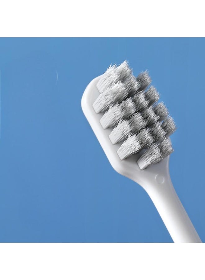 RAOYI Antibacterial toothbrush 2 packs diamond pattern brush handle adult home wide head couple soft bristle toothbrush - Image 3