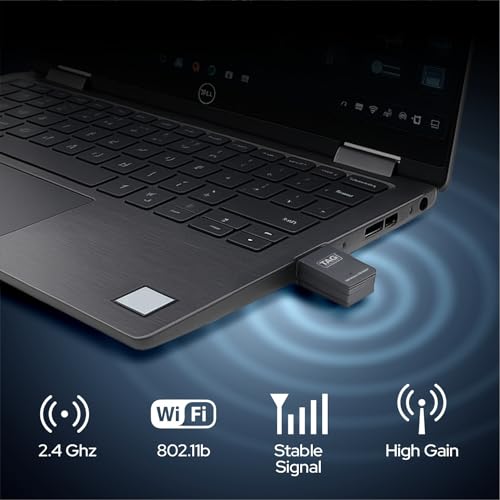 TAG Rapidbay WiFi & Bluetooth 4.2 USB Adapter | 150Mbps 2.4GHz Wireless Dongle | Plug & Play for PC/Laptop/Desktop | Windows 11/10/8.1/7 | Nano Design | Soft AP Mode | Secure Connection - Image 3