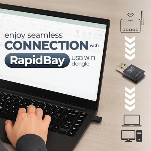 TAG Rapidbay WiFi & Bluetooth 4.2 USB Adapter | 150Mbps 2.4GHz Wireless Dongle | Plug & Play for PC/Laptop/Desktop | Windows 11/10/8.1/7 | Nano Design | Soft AP Mode | Secure Connection - Image 5