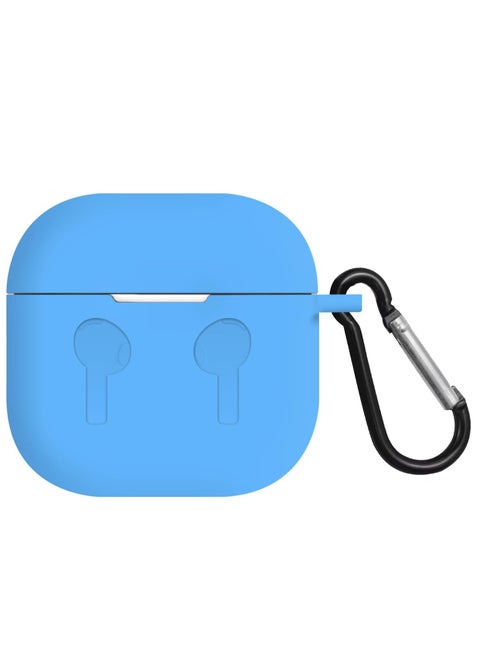 AirPods 4 Case Silicone Compatible with AirPods 4th Generation Case (2024)  D rop Protection Cover with Keychain  Sky Blue