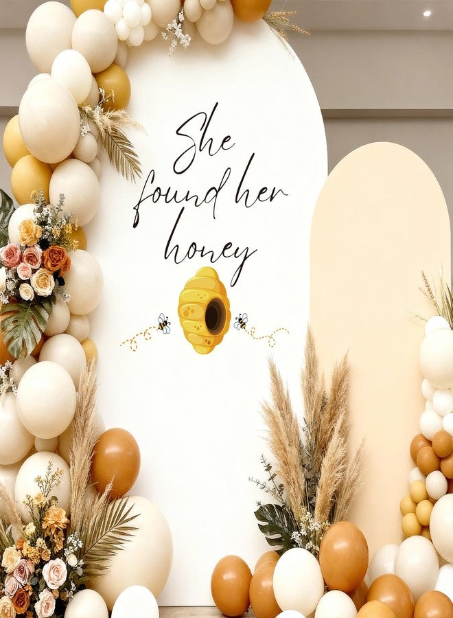 Dvehdbay She Found Her Honey Bridal Shower - She Found Her Honey Decal for Backdrop Balloons Arch, Bee Theme Bridal Shower Decoration, Wedding Shower Decorations Sticker, Wedding Engagement Party Decoration - Image 3