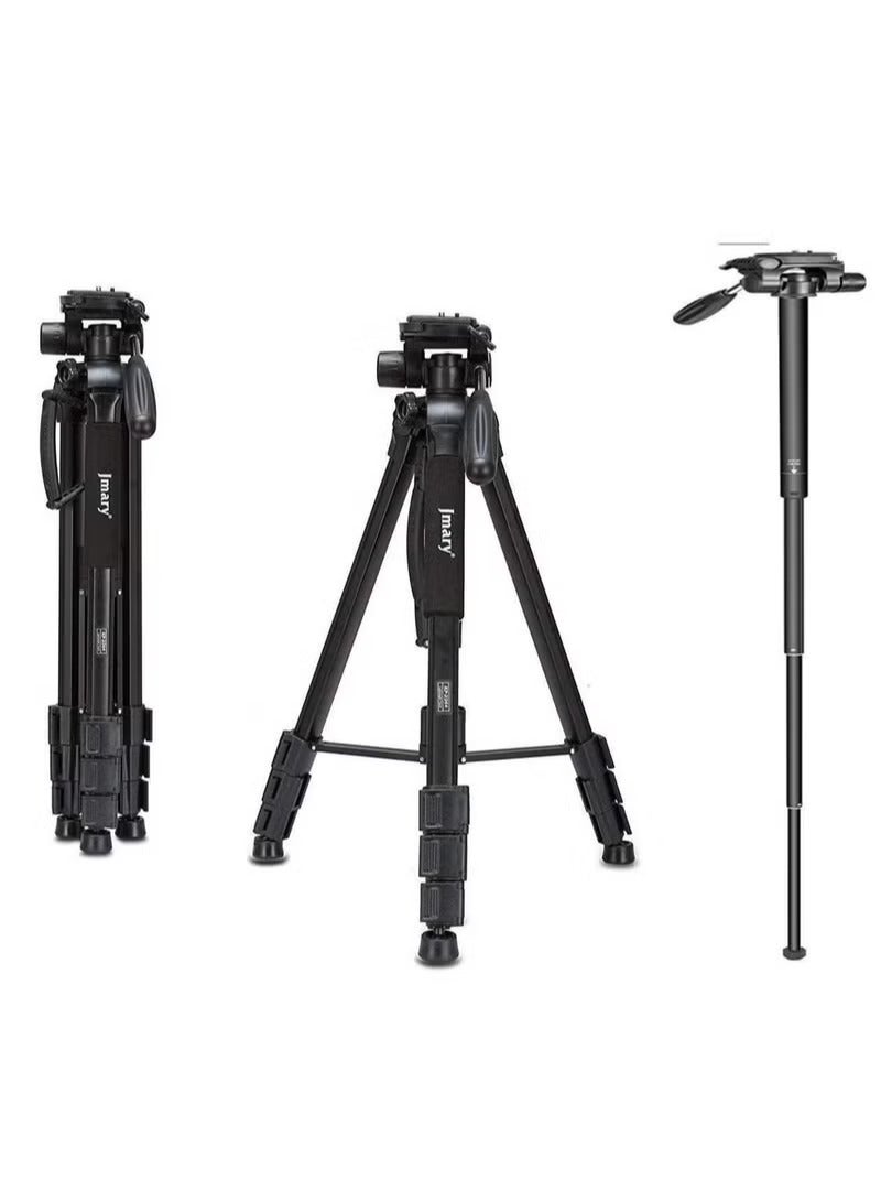 Jmary Jmary KP2599 Professional Aluminium Alloy Fluid Head Monopod Stand Video Camera Tripod - Image 2