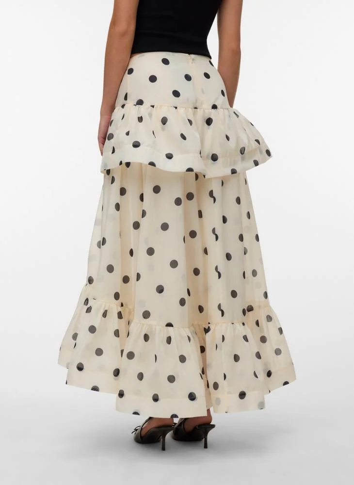Vero Moda  Vmdorothy Flounce Ankle Skirt for Women | Best Price UAE