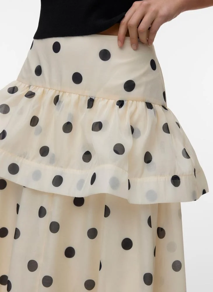 Vero Moda  Vmdorothy Flounce Ankle Skirt for Women | Best Price UAE