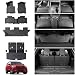 HOUCLEMIC Floor Mats for 20202025 2026 Ford Explorer 7 seat Accessories Cargo Mat with Backrest Mat All Weather TPE Waterproof for Ford Explorer 7 Passenger Bench Seat ST Accessories 2025 2024 2023 - Image 2