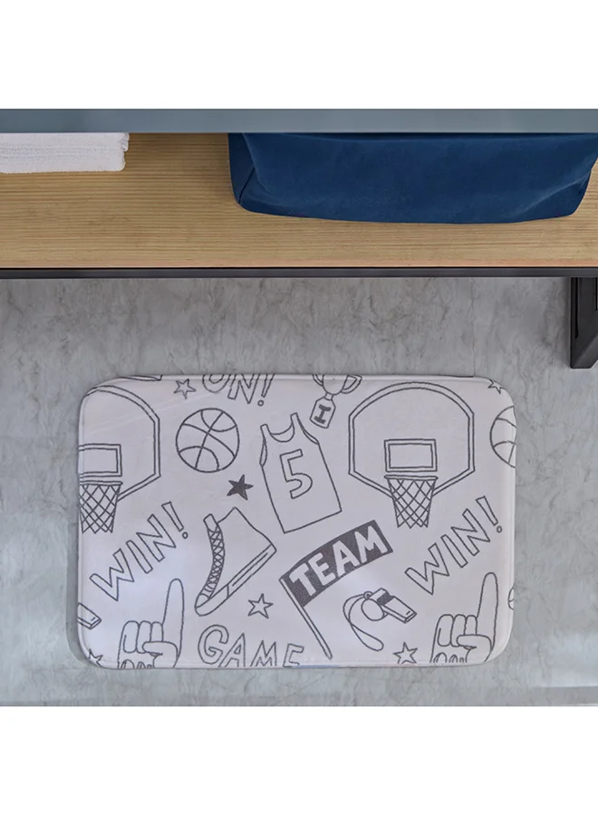 Home Box Arcade Gwen Basketball Foam Bath Mat 60 x 40 cm