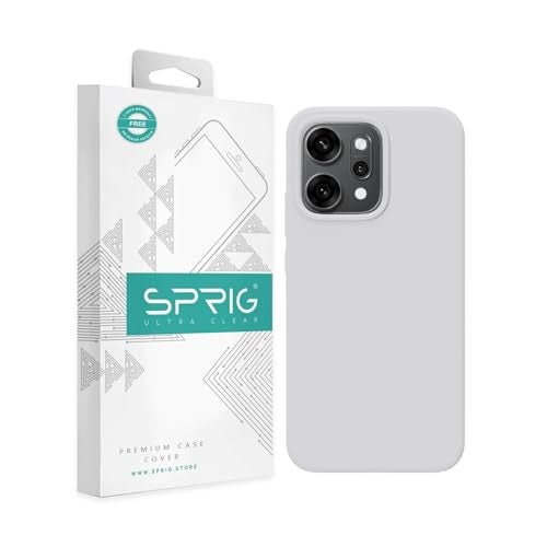 SPRIG Compatible with Oppo Reno 14 Premium SilkTone Back Cover Drop Tested Shock Proof Mobile Case for Men, Women, Boys and Girls with Camera Protection (White) - Image 1