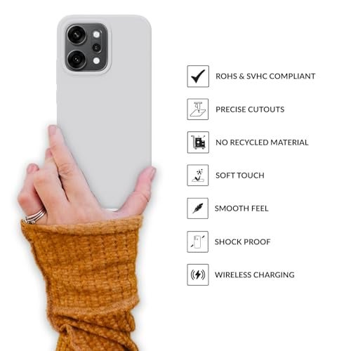 SPRIG Compatible with Oppo Reno 14 Premium SilkTone Back Cover Drop Tested Shock Proof Mobile Case for Men, Women, Boys and Girls with Camera Protection (White) - Image 4