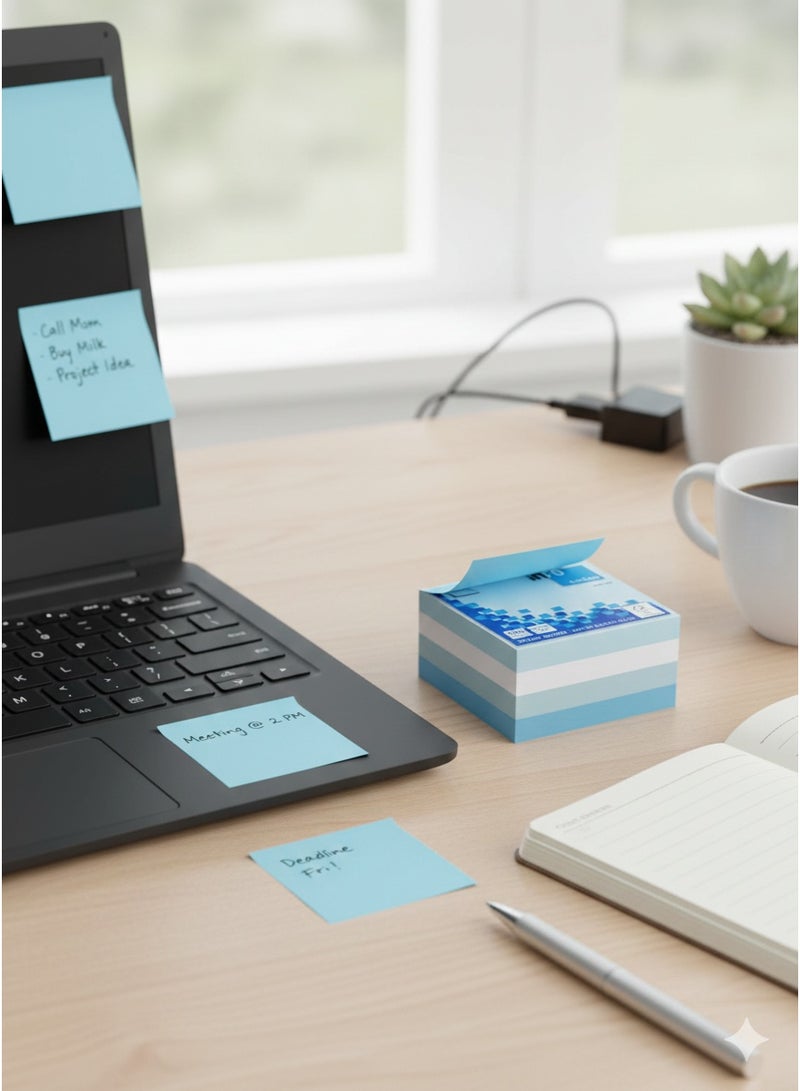 infonotes - STICKY NOTE, 400 sheets, 75x 75mm, Iceland color made in germany - Image 2