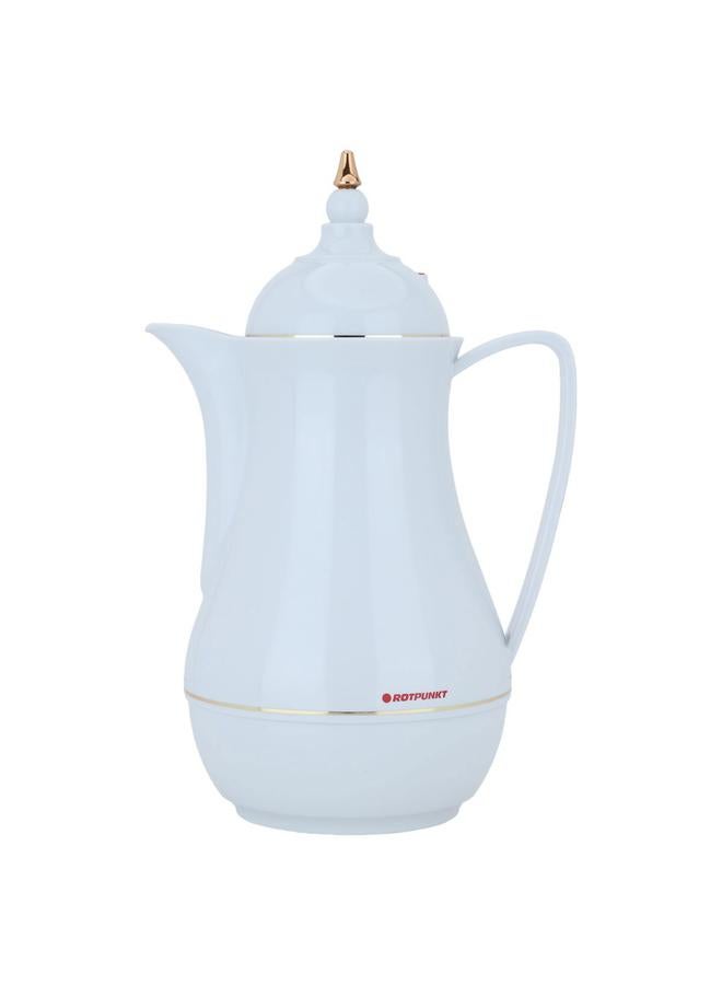 ROTPUNKT Glass Thermos 1 Liter Plastic Body Light Grey - Image 1