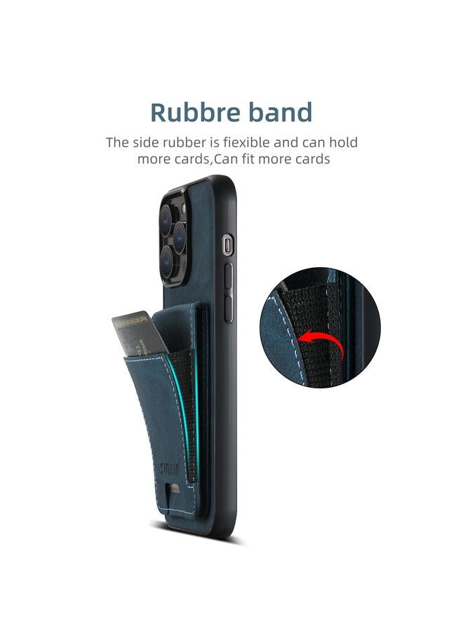 Suteni Case For iPhone 16 Pro H03 Litchi Leather Card Bag Stand Back Phone Case - Image 4