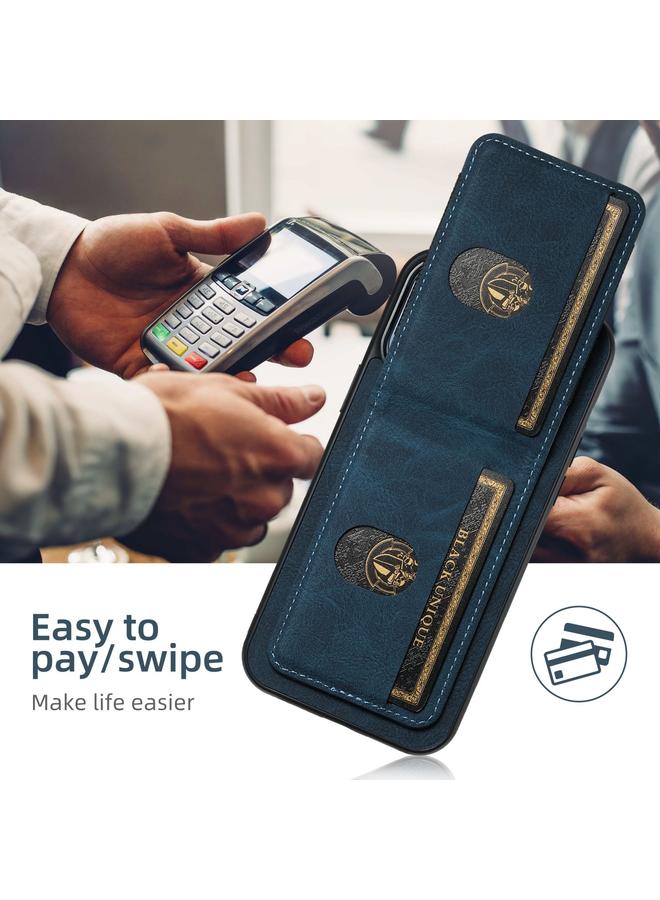 Suteni Case For iPhone 16 Pro H03 Litchi Leather Card Bag Stand Back Phone Case - Image 3