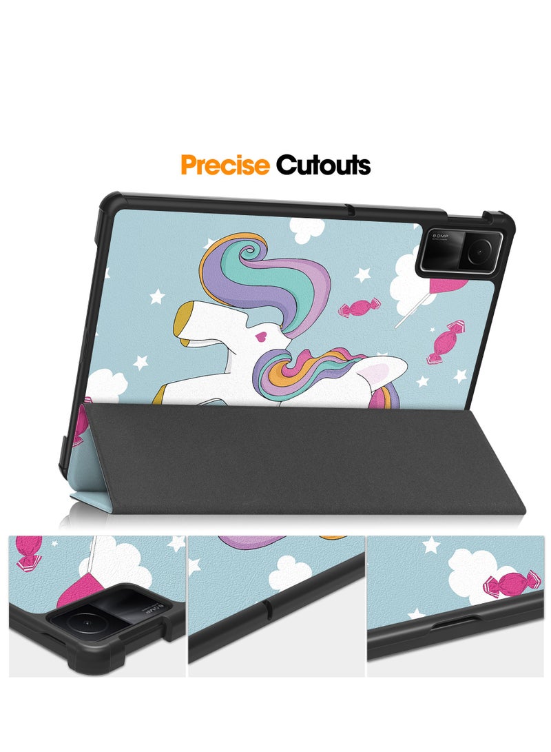 Case For Xiaomi Redmi Pad SE 11 Multi-Viewing Angles All New PU Leather Smart Cover with Auto Sleep Wake Feature Slim Flip Shell Case for Redmi Pad 11 - Image 4