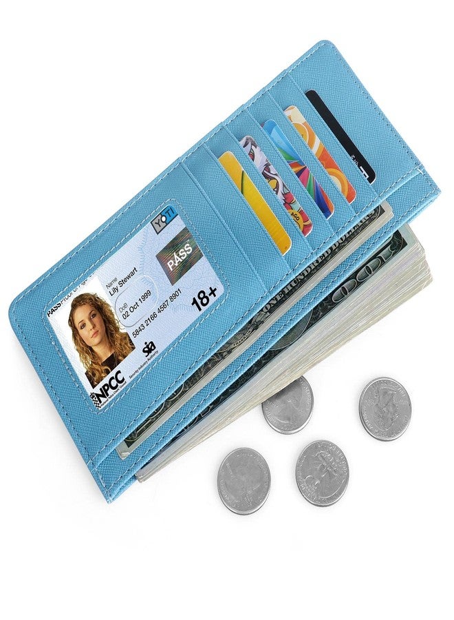 XEYOU Women Slim Rfid Blocking Credit Card Case Holder Wallet Zip ID Case Wallet Small Compact Leather Wallet Coin Purse - Image 4
